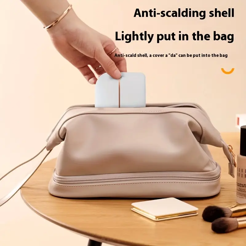 Mini wireless hair straightening comb